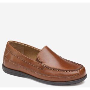 Johnston & Murphy Locklin Venetian Loafers Boys Sz 5M Brown Leather Slip On